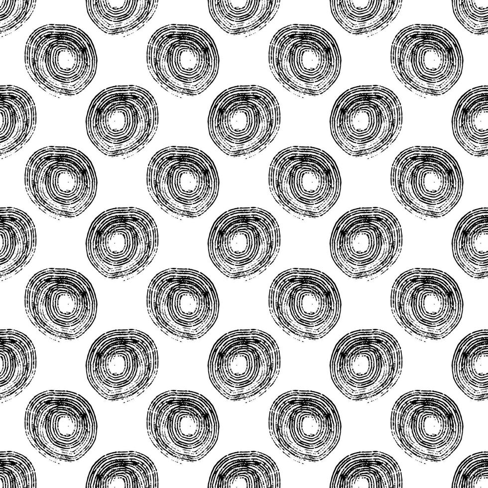 SEAMLESS SIMPLE PATTERN BACKGROUND WITH MONOCHROME HAND DRAW DOT LOKE A VORTEX vector