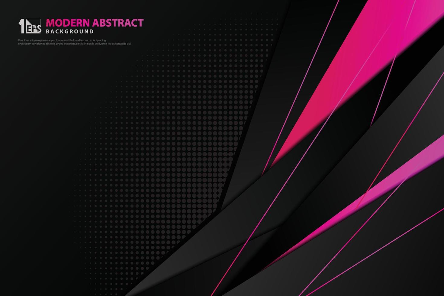 Abstract technology gradient black template design with science purple and magenta background. illustration vector eps10