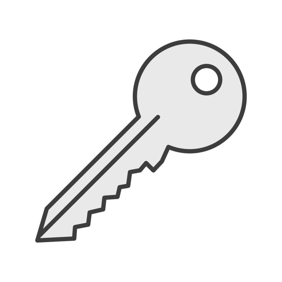 Key color icon. Isolated vector illustration