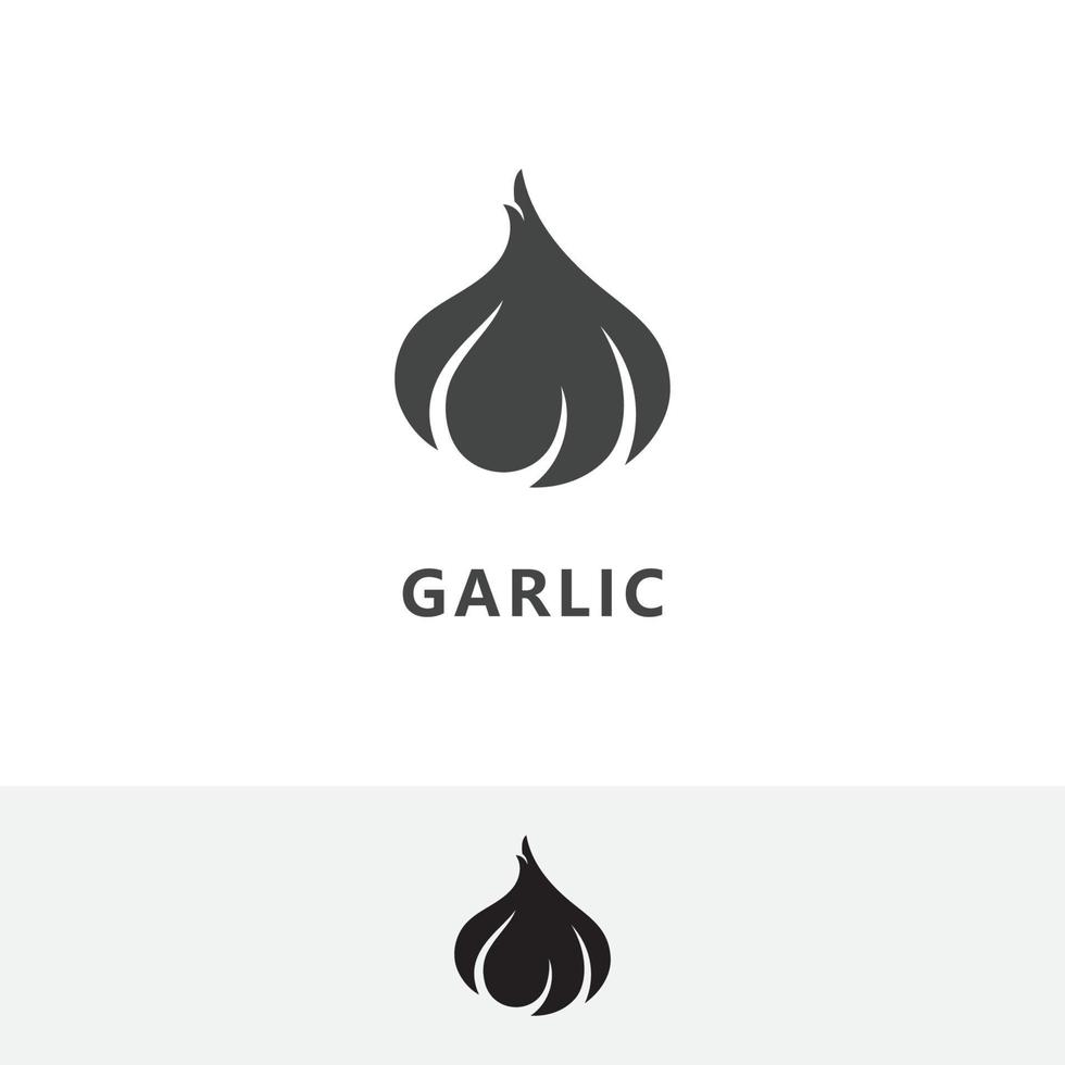 Garlic logo icon vector illustration