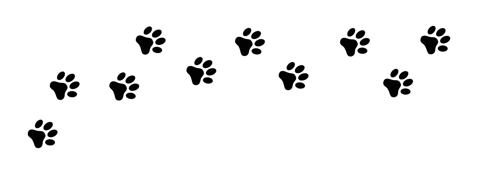 Martyr færge vanter Paw Print Trail Vector Art, Icons, and Graphics for Free Download
