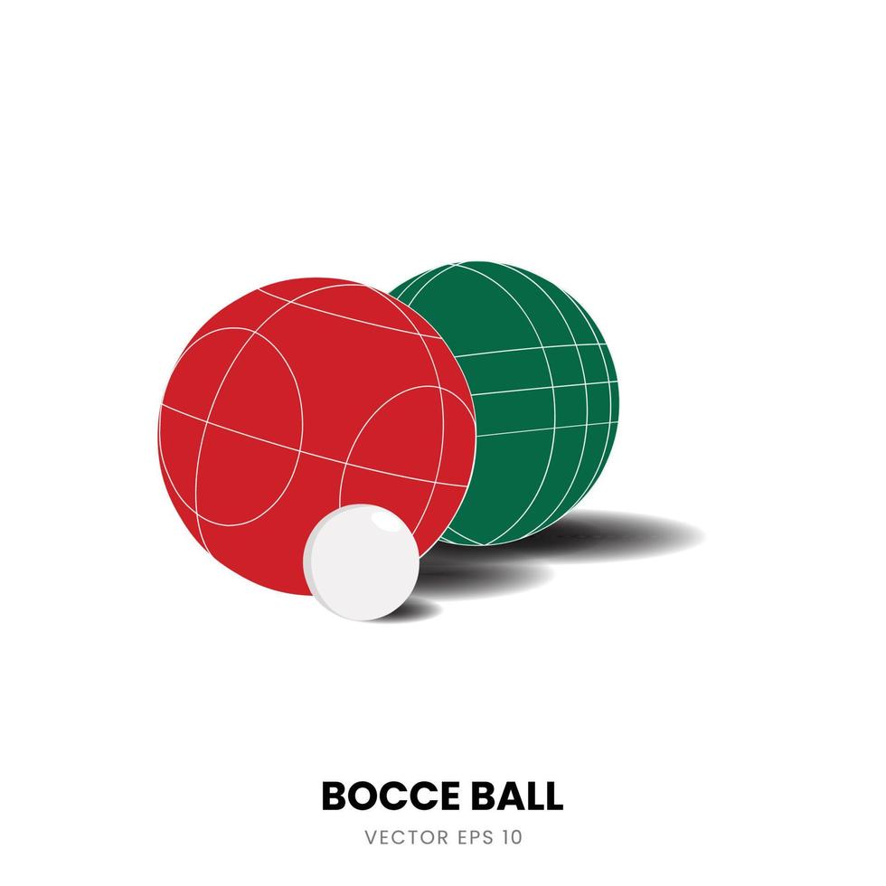 Ilustración de pelota de bochas, perfecta para imágenes adicionales con un tema de deportes de bochas. vector