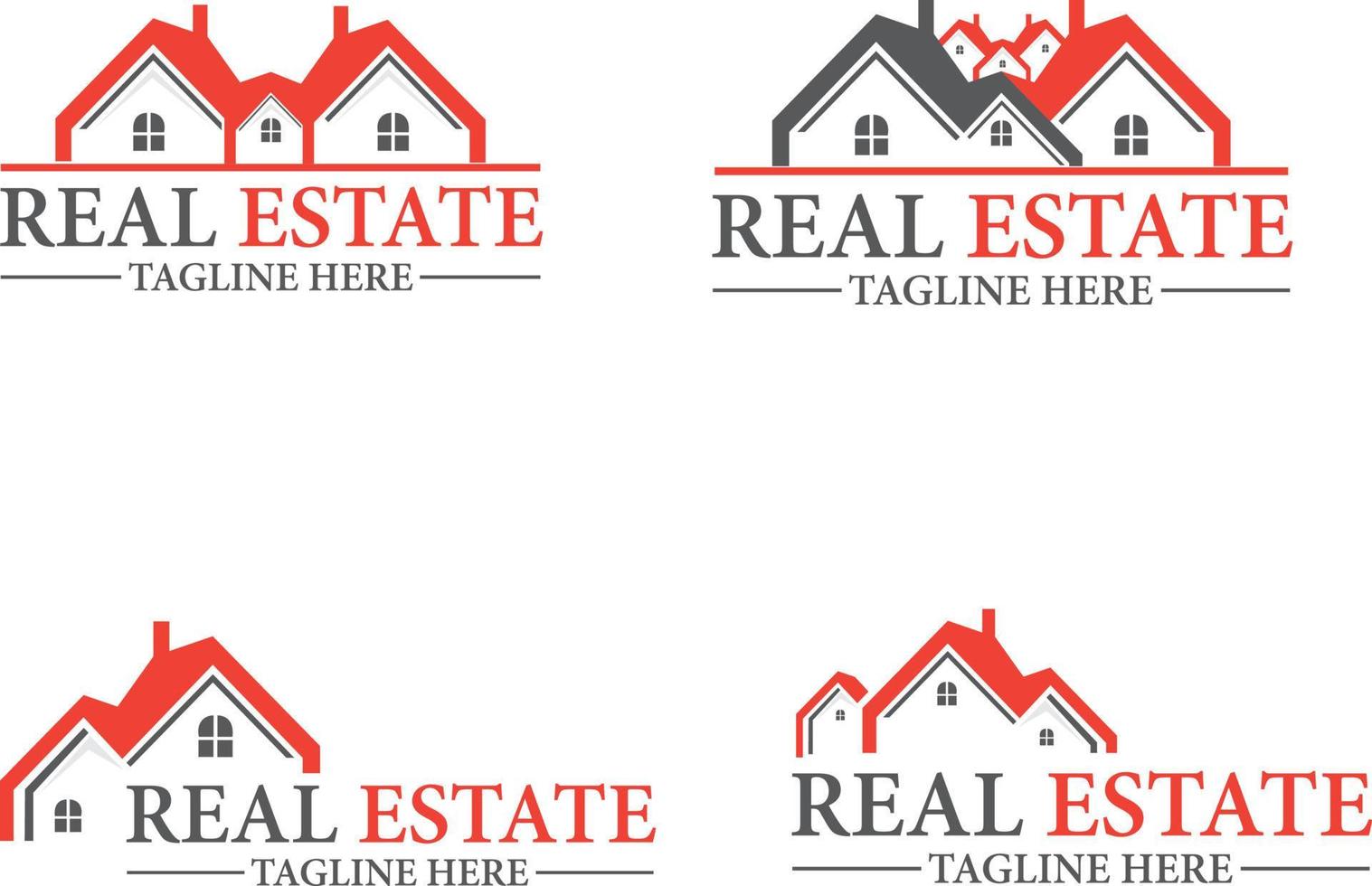 Real Estate Logo Template Pack vector