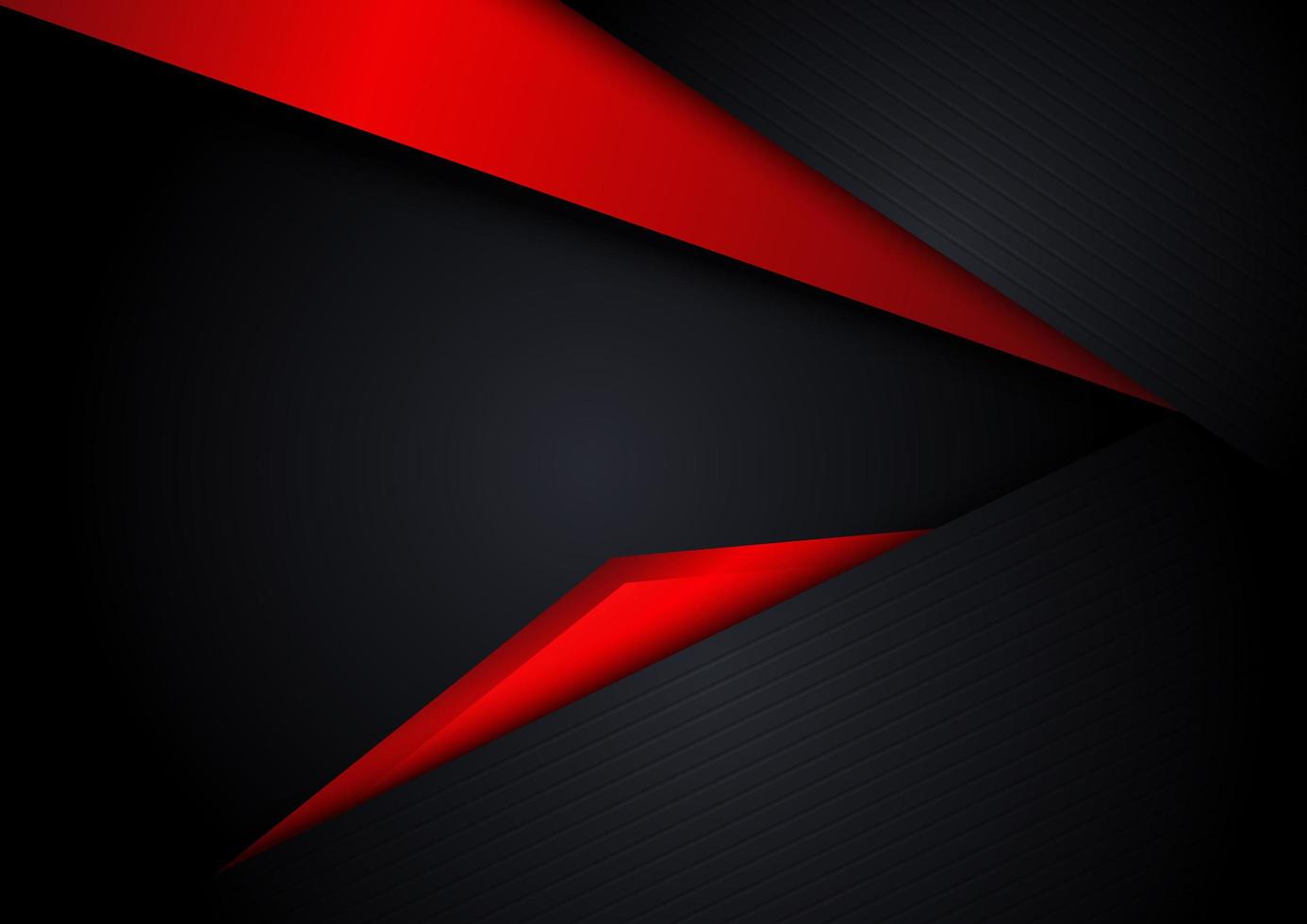 plantilla banner corporativo concepto rojo negro gris y blanco contraste de fondo. vector