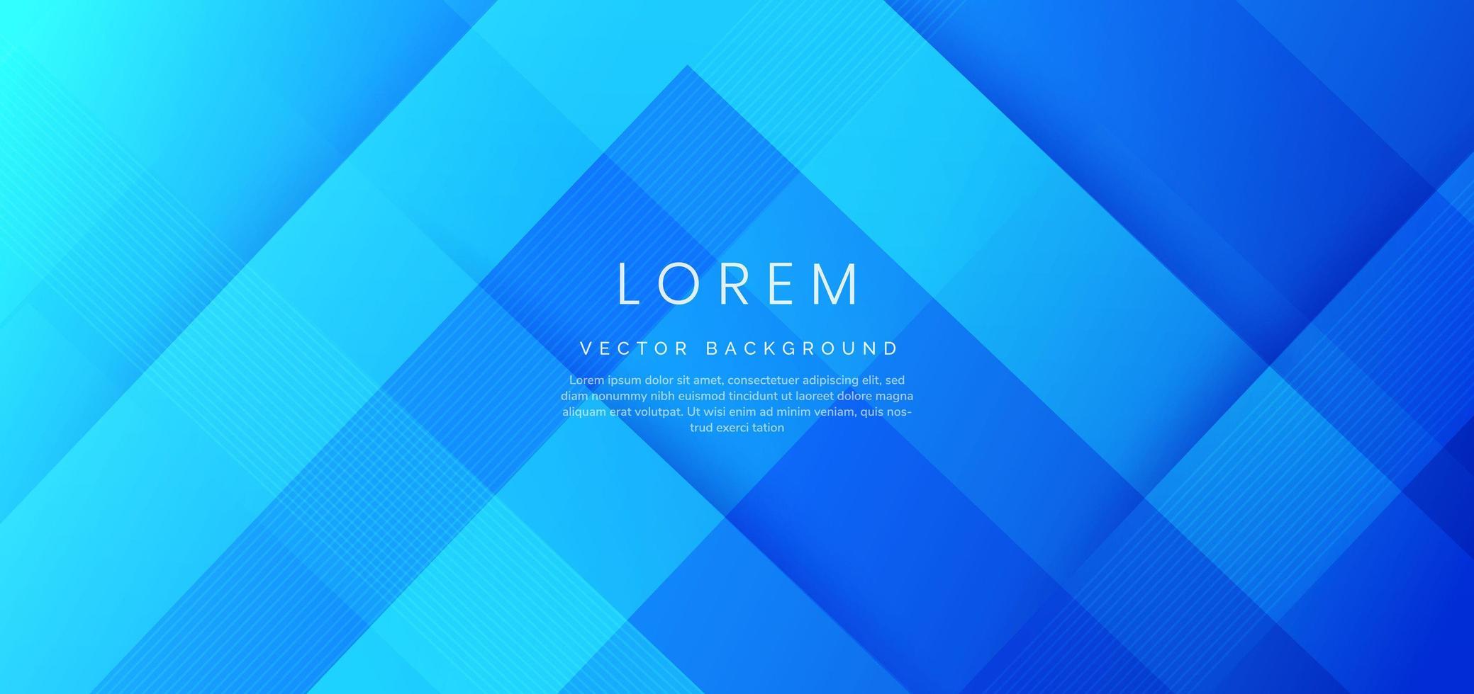 Abstract blue geometric diagonal overlay layer background. vector