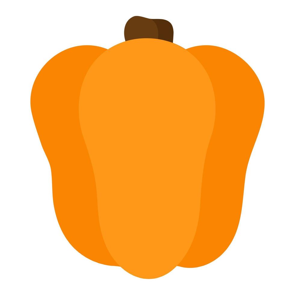 Halloween Jack-o-lantern calabaza squash orange pumpkin. vector