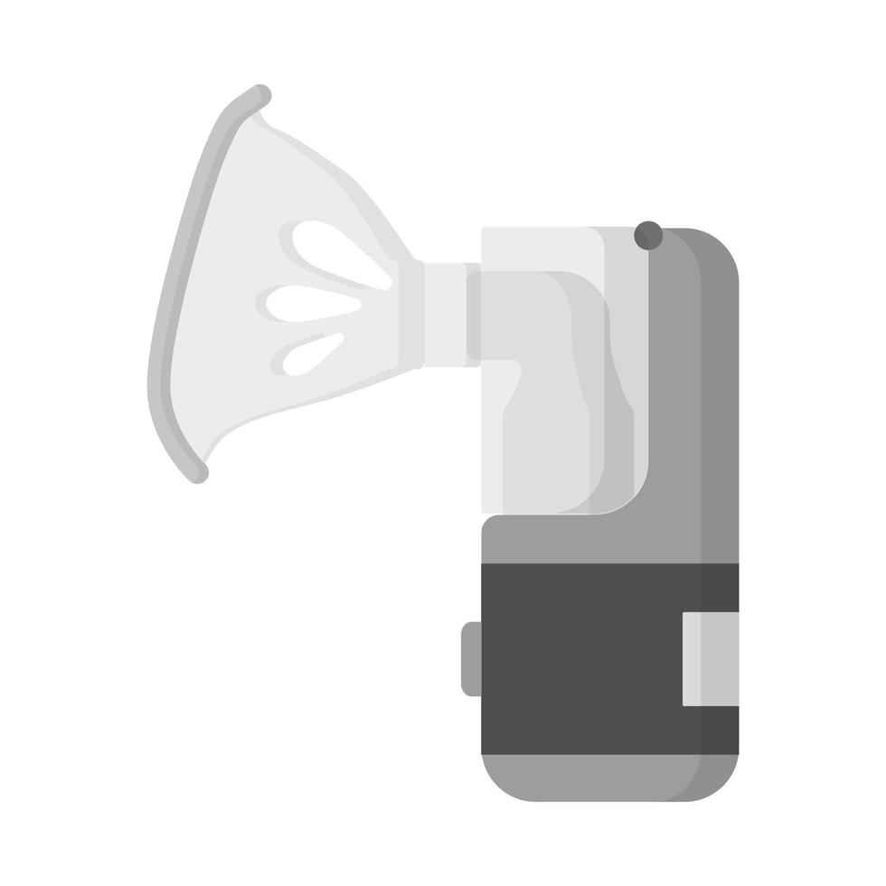 Asthma portable ultrasound nebulizer or inhaler. vector
