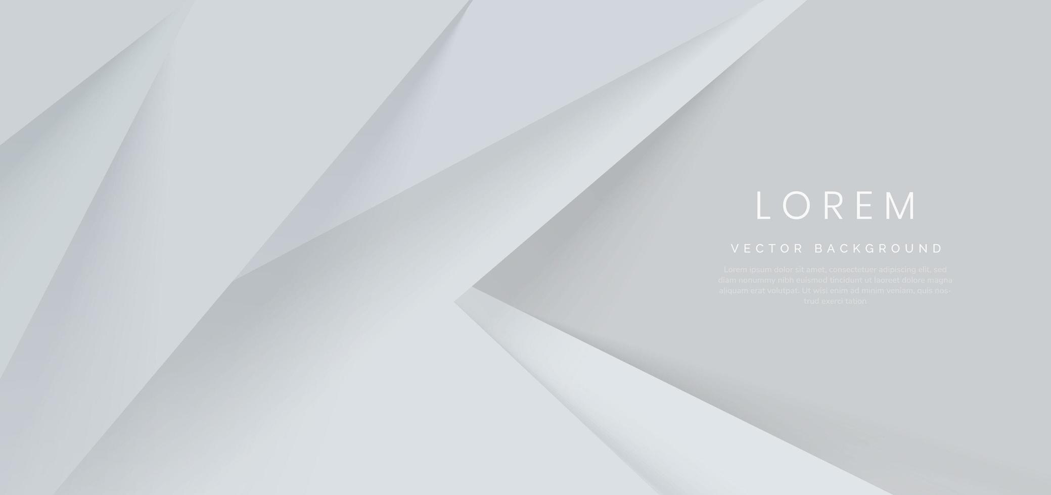 Fondo abstracto de capas de triángulos blancos y grises. estilo minimalista. vector