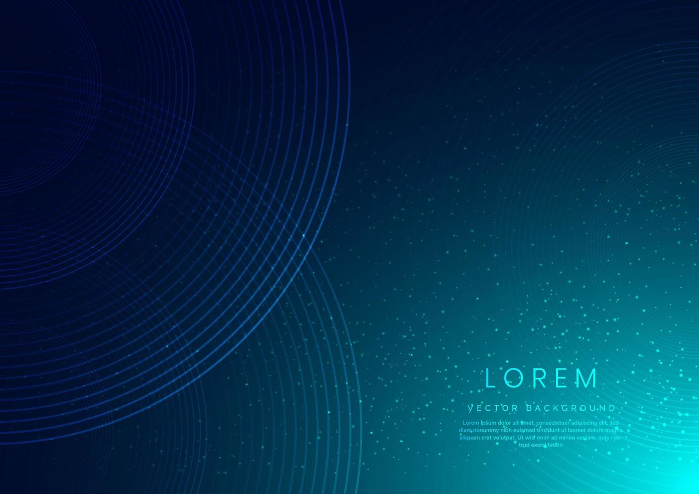 Abstract technology futuristic line blue light curved background with copy space for text. vector