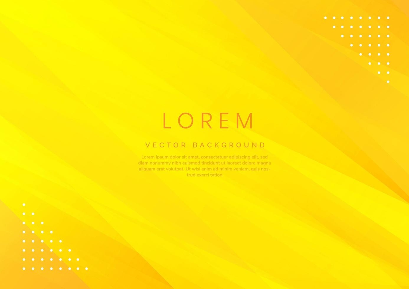 Abstract yellow gradient geometric diagonal background. vector