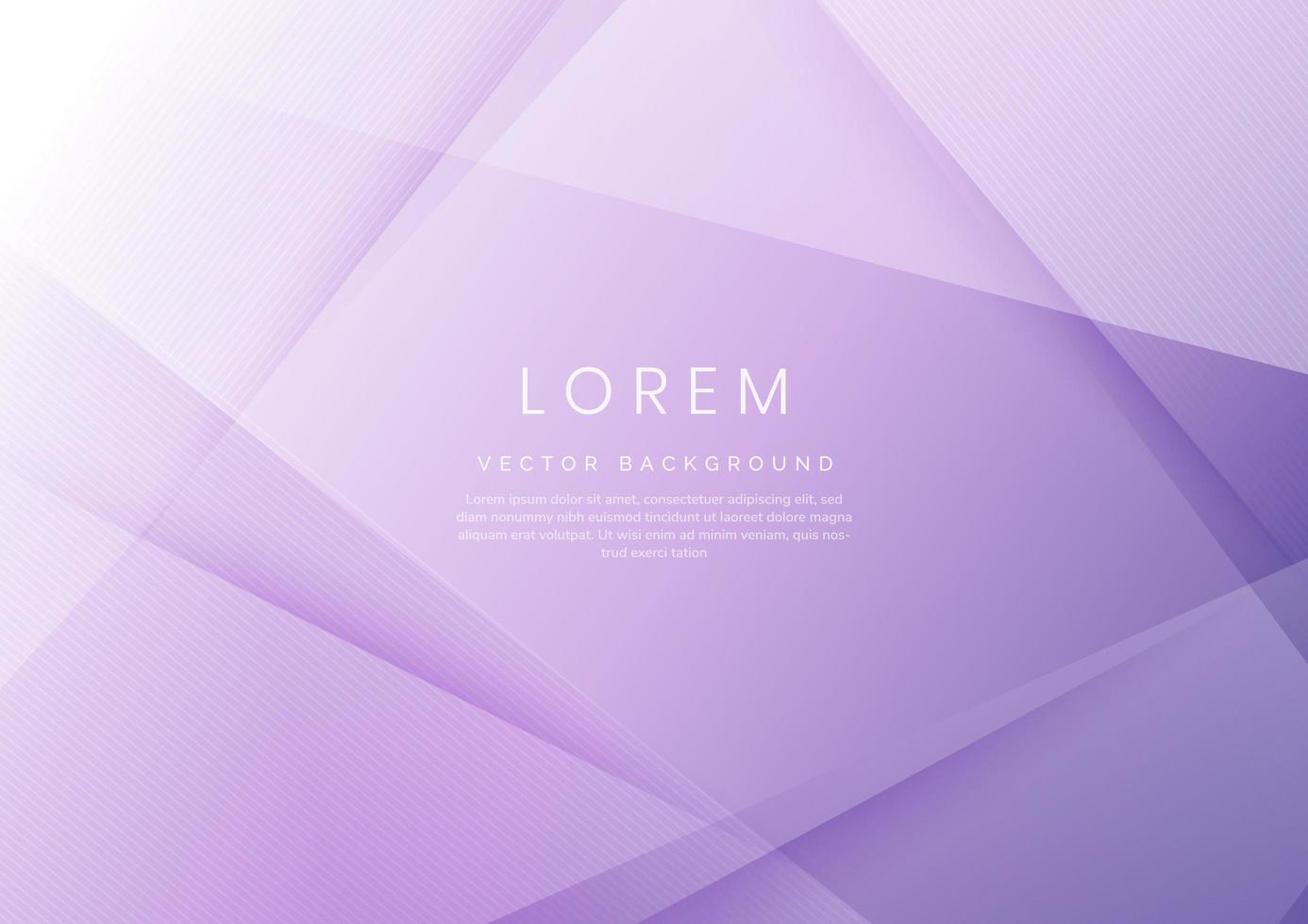 Abstract soft purple geometric diagonal overlay layer background. vector