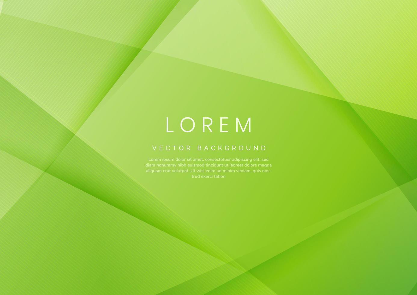 Abstract soft green geometric diagonal overlay layer background. vector