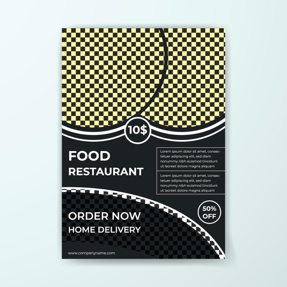 food flyer brochure design in size a4 template,vector illustration with vector