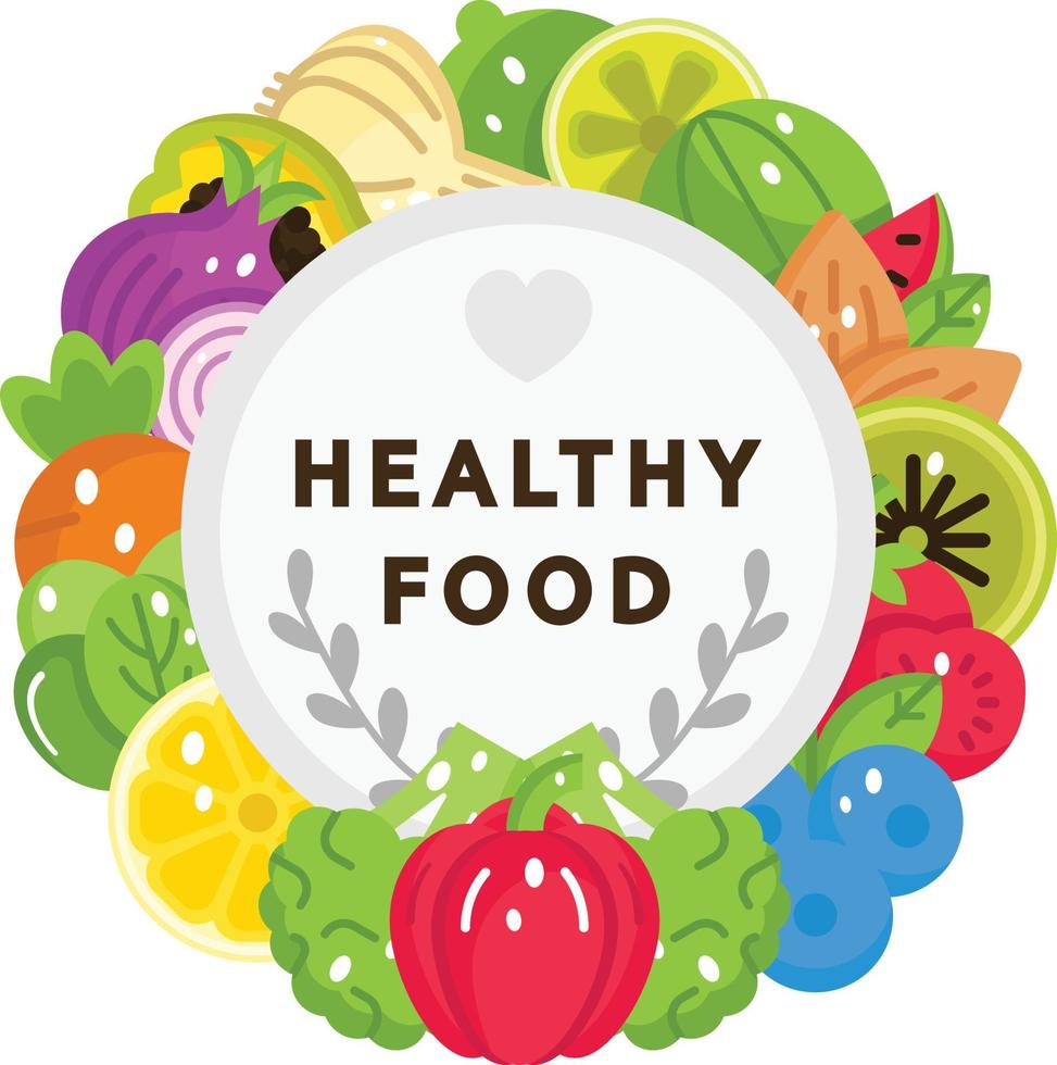 Healthy and Diet Food vector