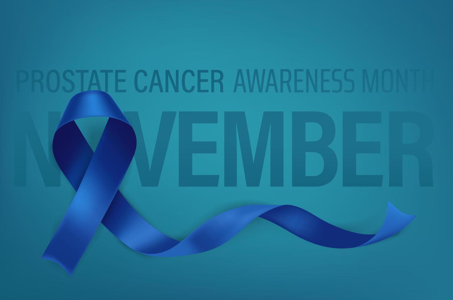 Prostate cancer awareness vector banner