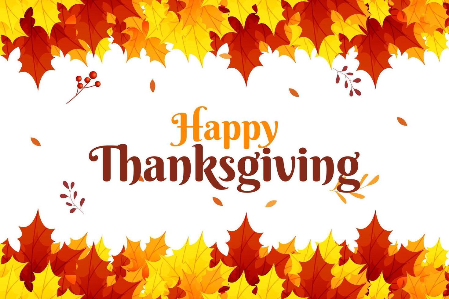 thanksgiving autumn background template vector