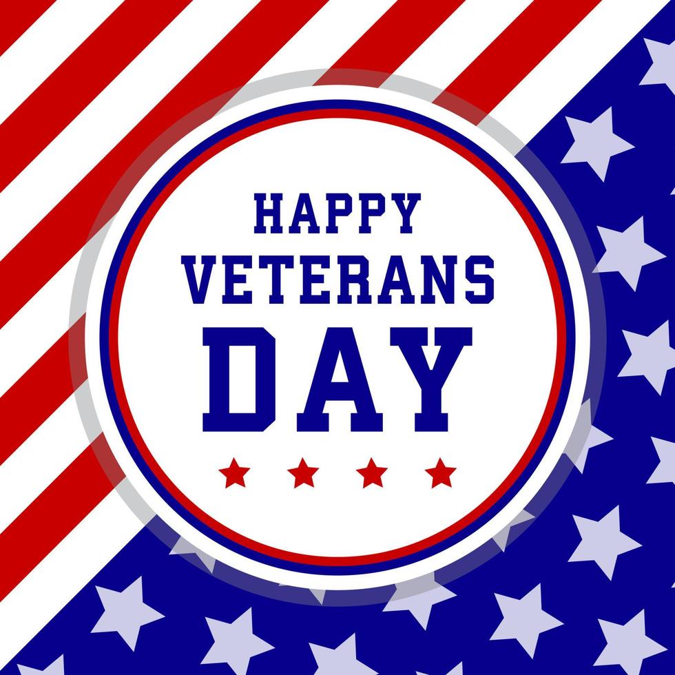 happy veteran day illustration, honoring all who served vector