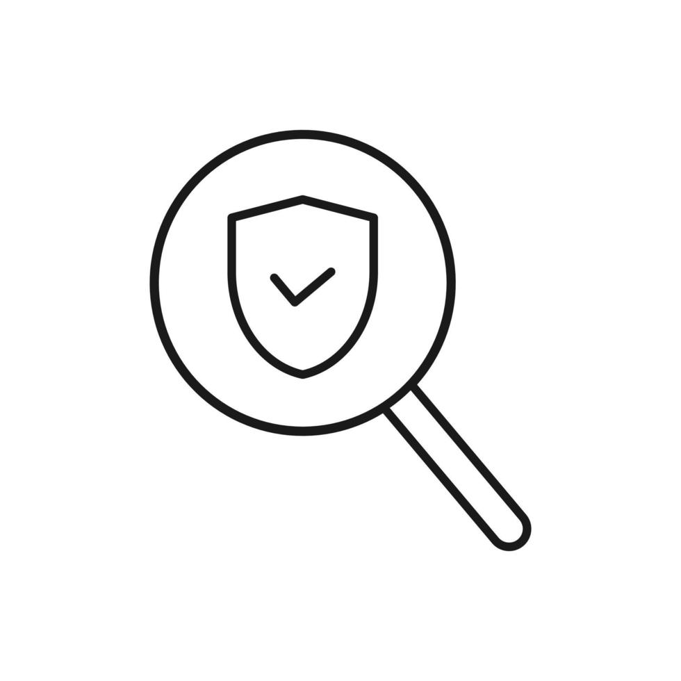 icono de escaneo de seguridad. diseño plano. vector