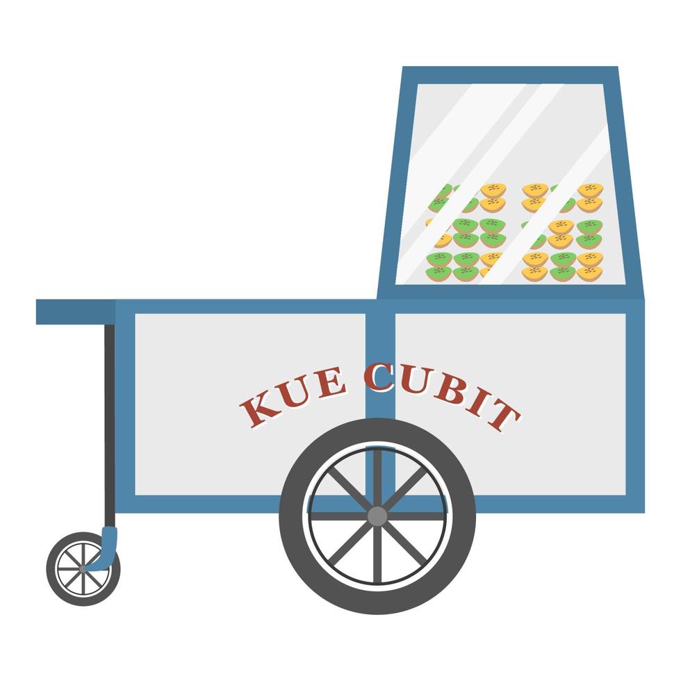 kue cubit on indonesia traditional cakes vector