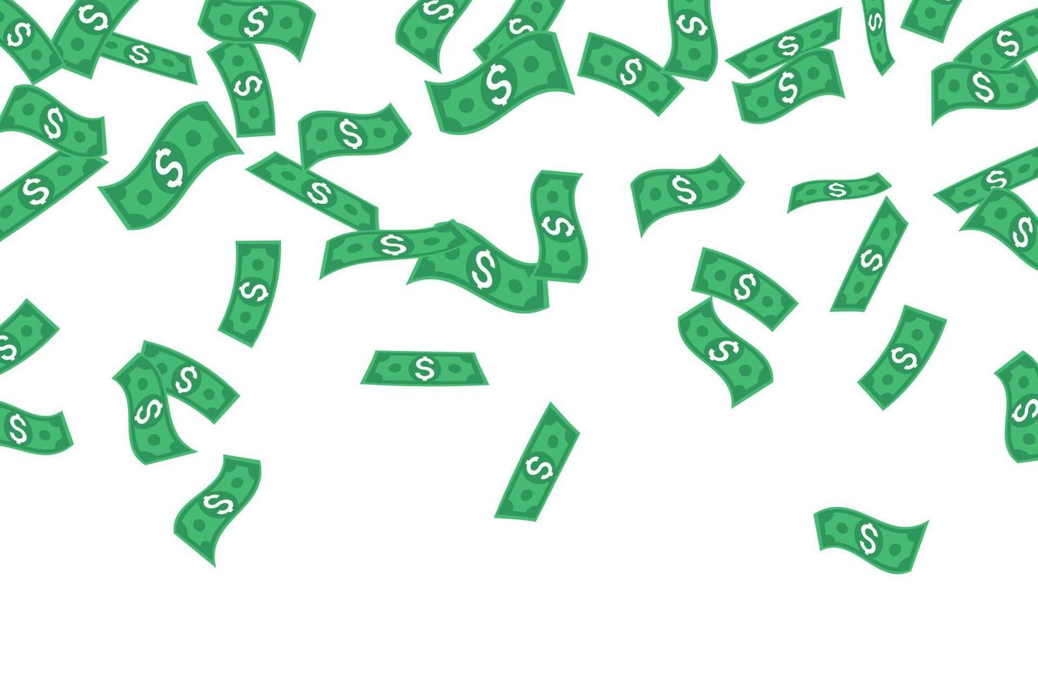 falling money dollar bills vector