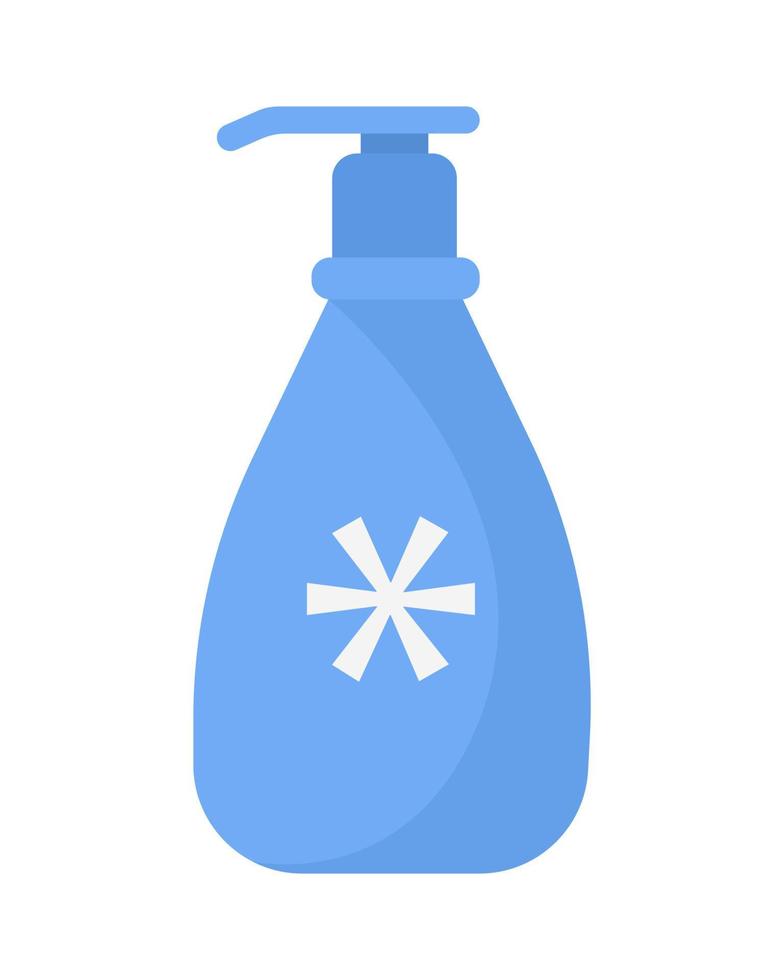 Bottle with antiseptic semi flat color vector object