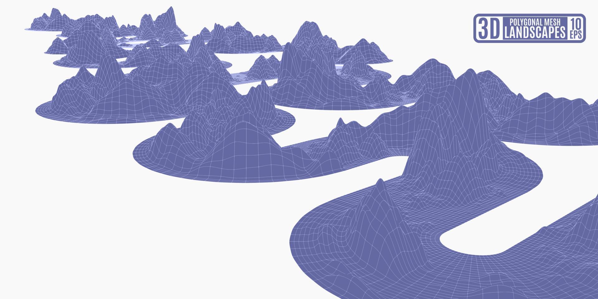 purple outgoing snake mountain on white vector