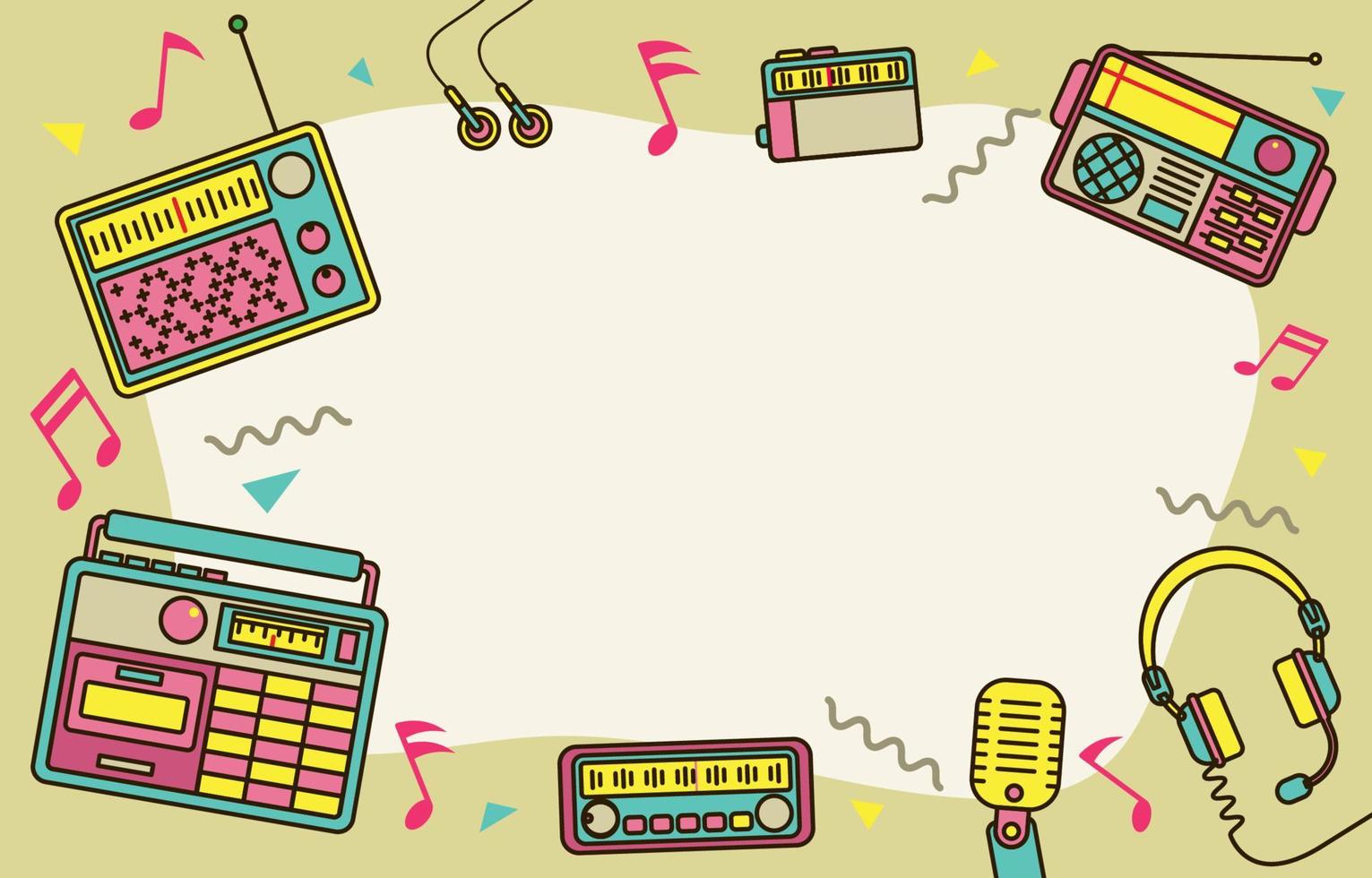 Radio Day Celebration Concept vector