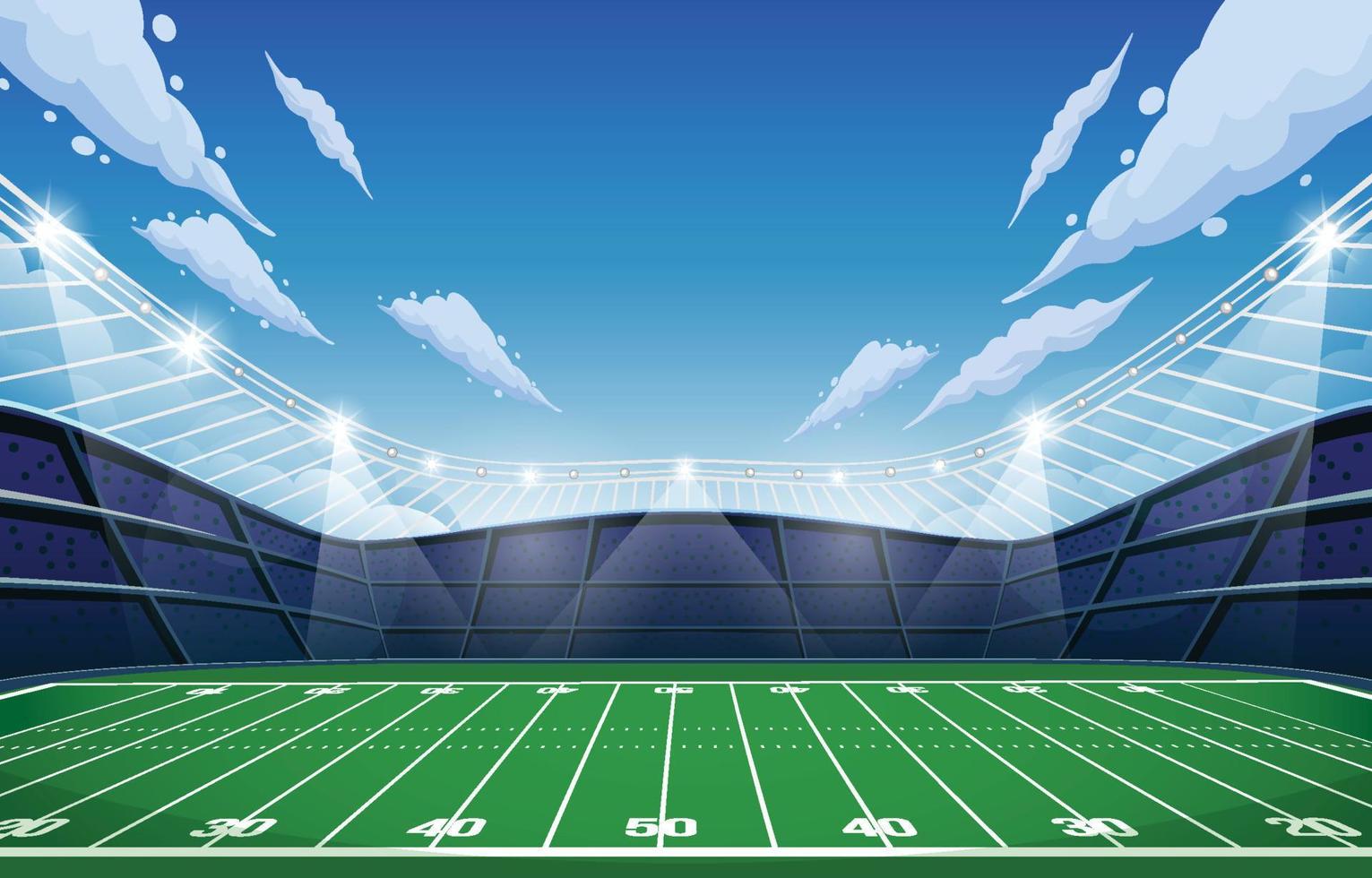 American Soccer Stadium Superbowl vector