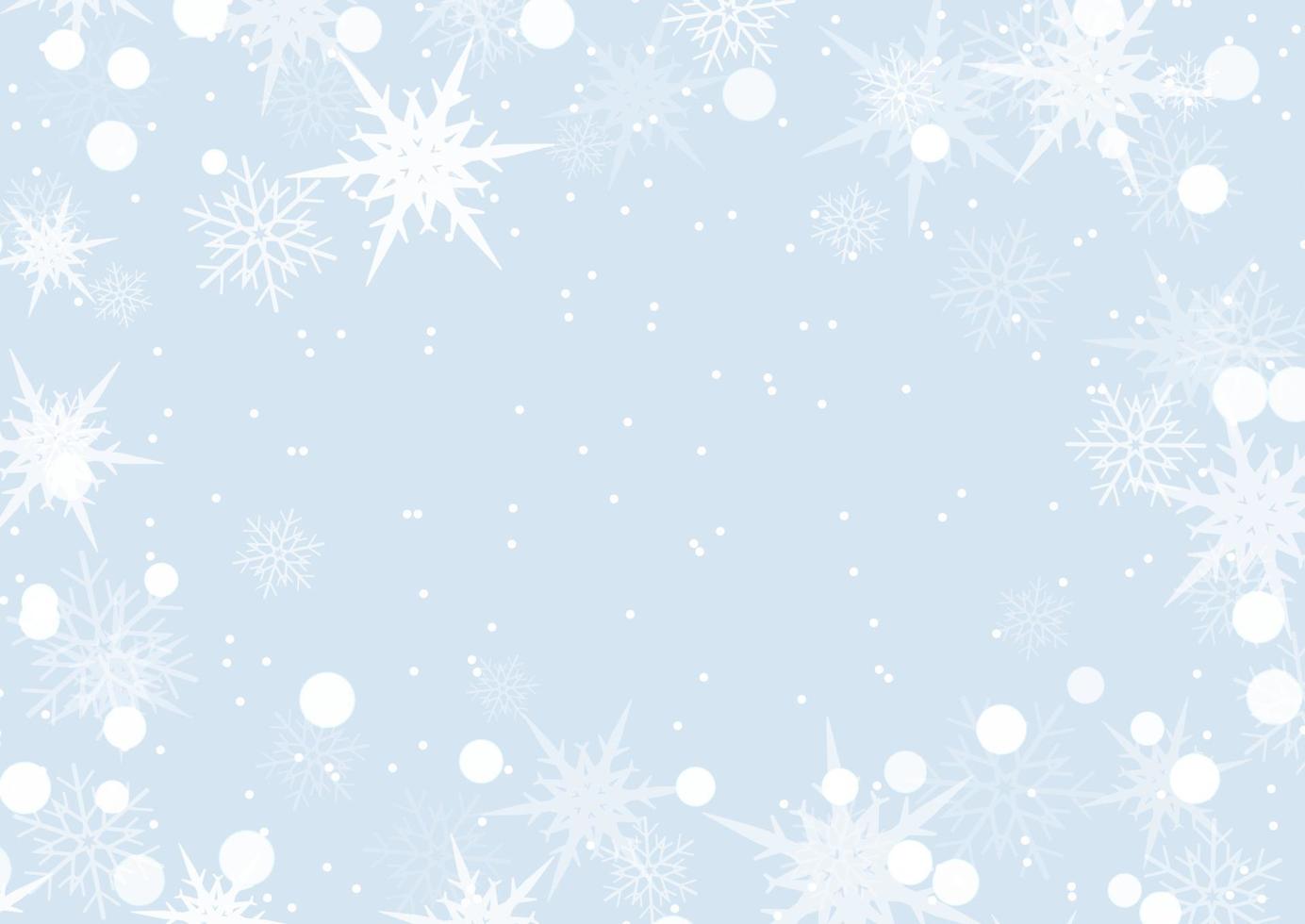 fondo de copo de nieve de navidad vector