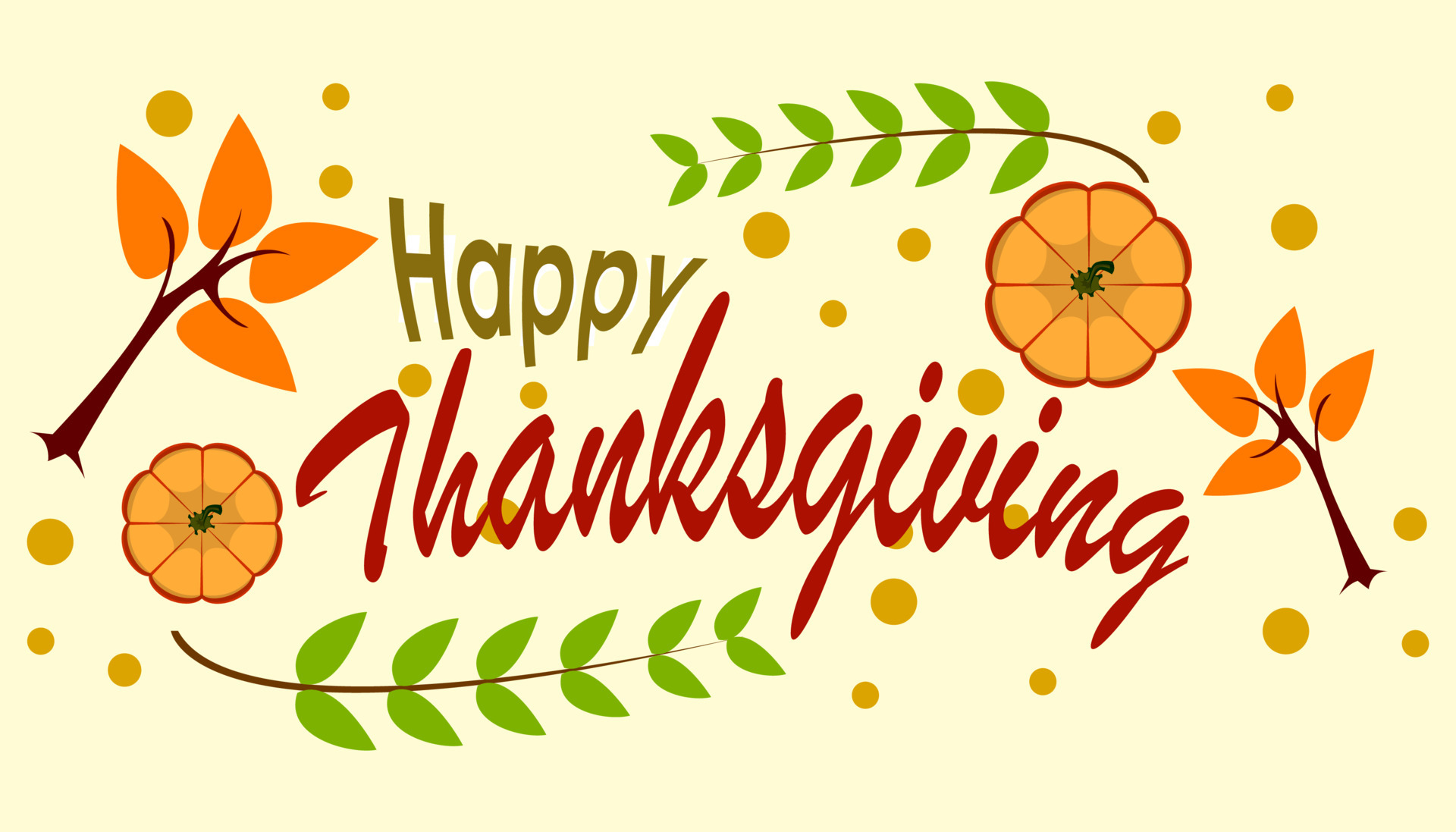 happy thanksgiving word greeting by vector 4245993 Vector Art at Vecteezy