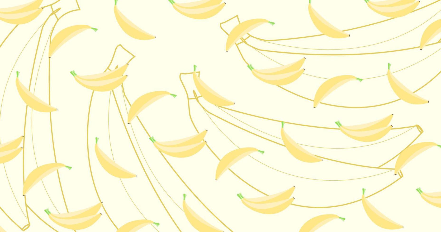 plátano, seamless, patrón, plano de fondo, por, vector
