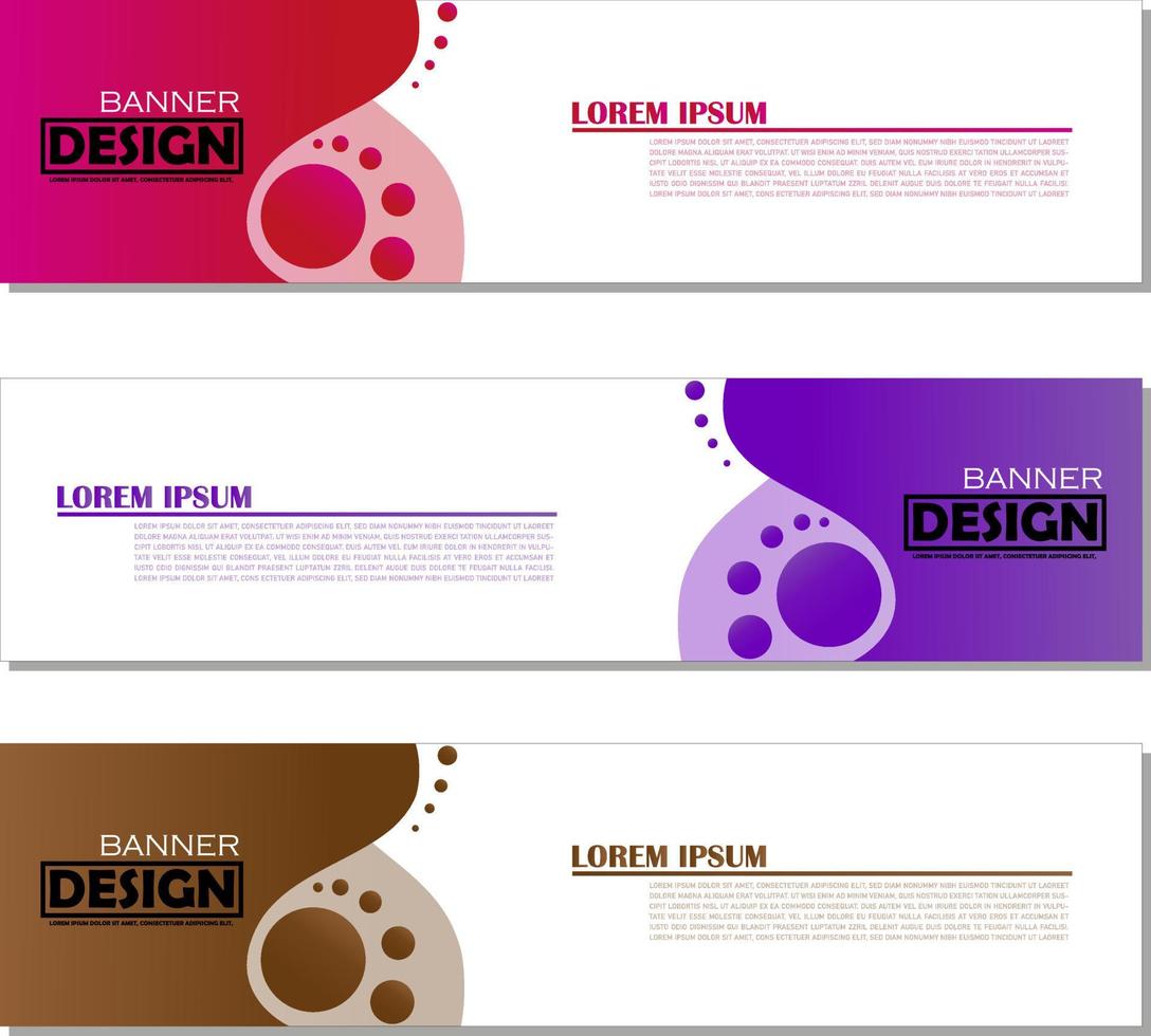 modern abstract web banner design template, brochure, poster, background, business card, etc. by vector