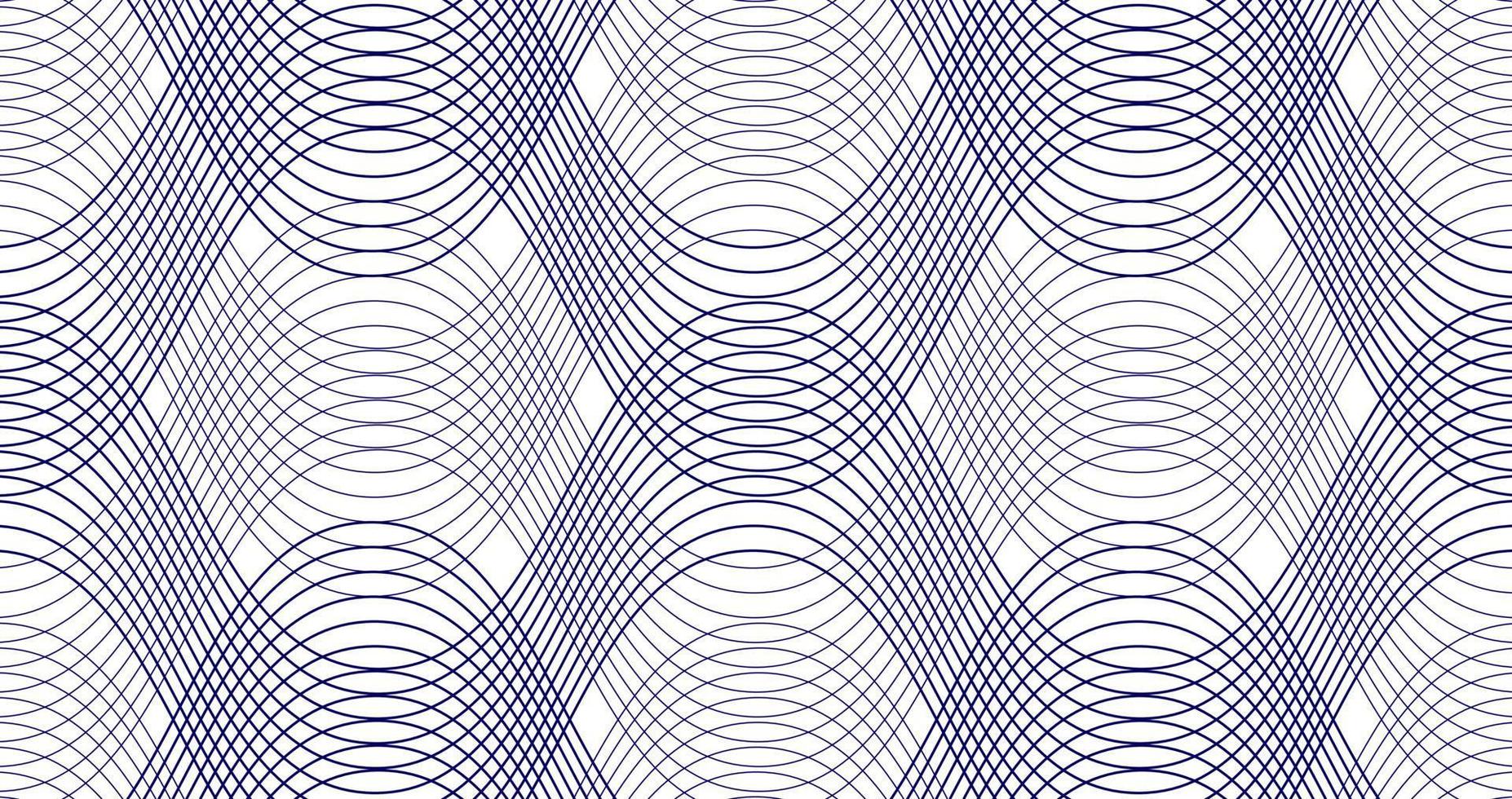 abstract blue line in wavy pattern vector