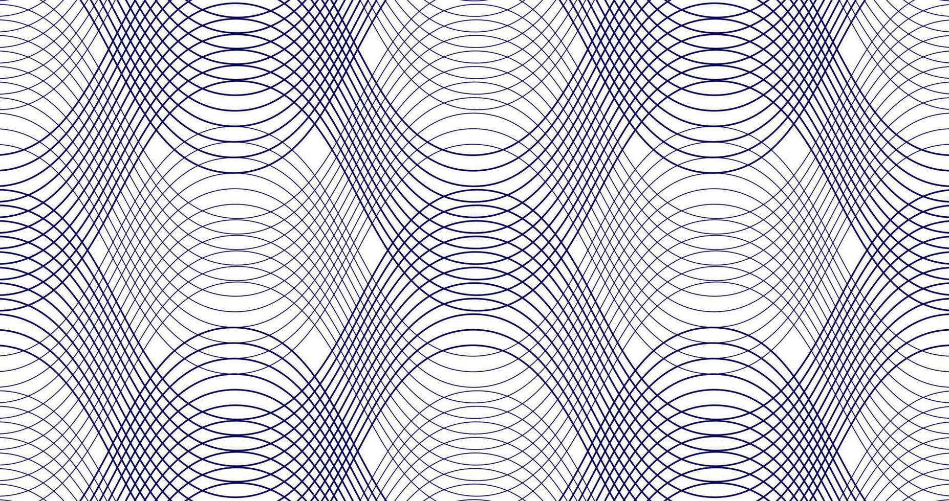 abstract blue line in wavy pattern vector