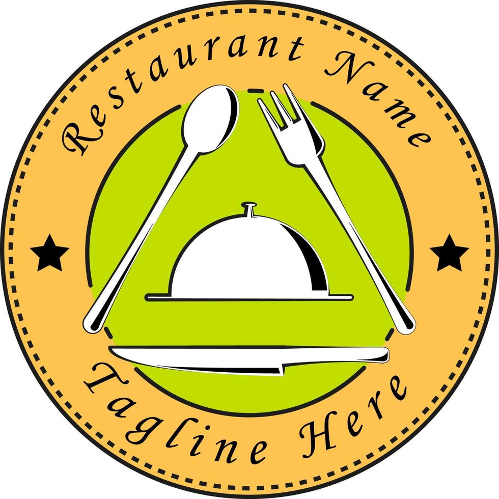 logotipo de restaurante moderno por vector