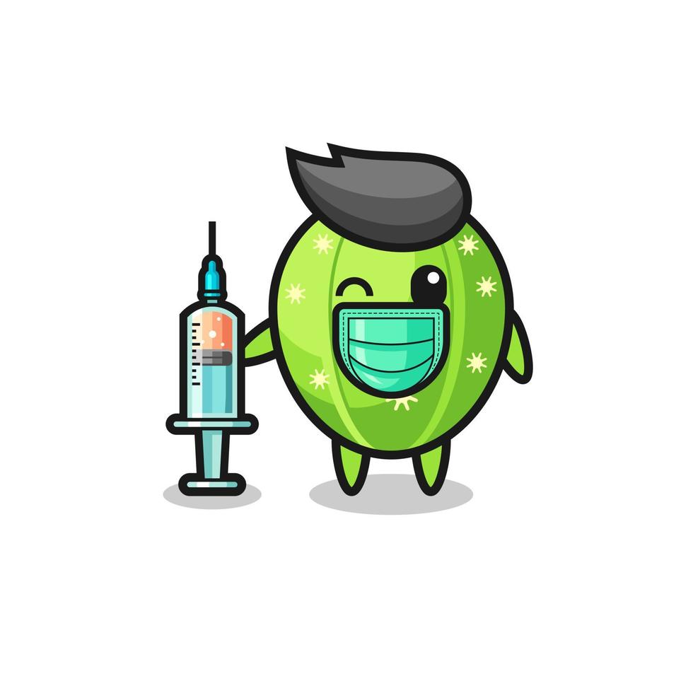 cactus mascot as vaccinator vector