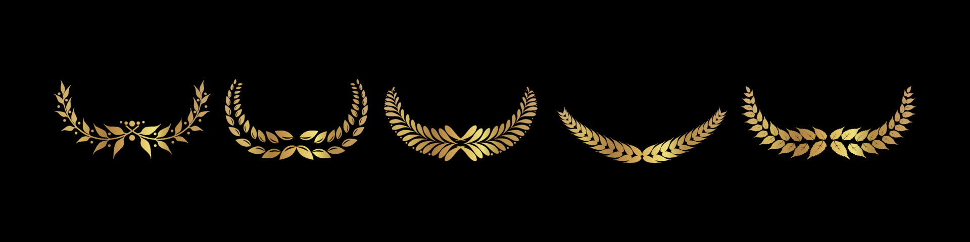 Vector gold award laurel wreath 4248137 Vector Art at Vecteezy