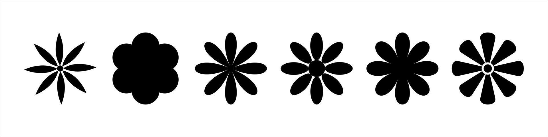 Set of different flower vector