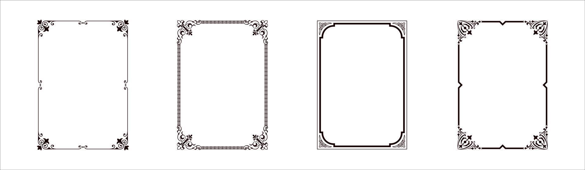 Vintage frames vector
