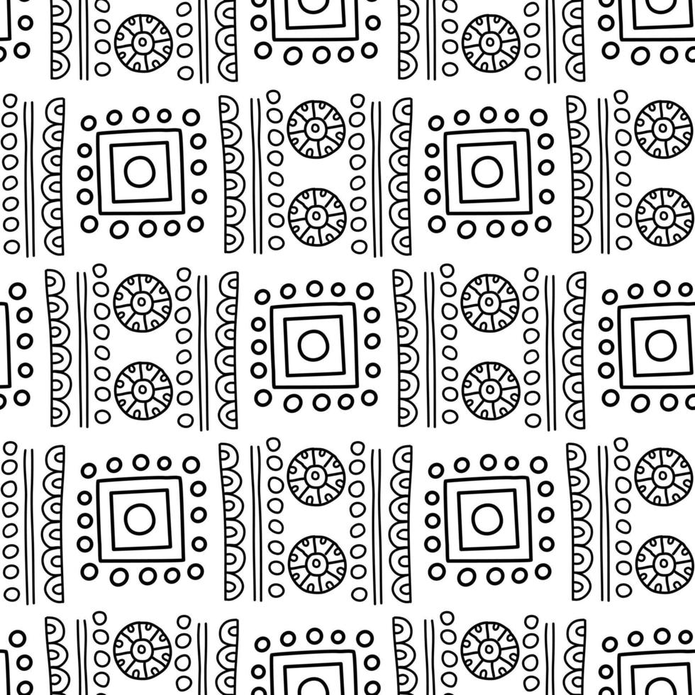 Aztec seamless pattern. Can be used in fabric design for making of clothes, accessories decorative paper, wrapping, envelope web design, etc. Swatches of seamless pattern included in the file. vector