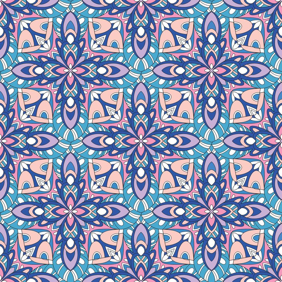 Abstract festive colorful grunge vector ethnic tribal pattern