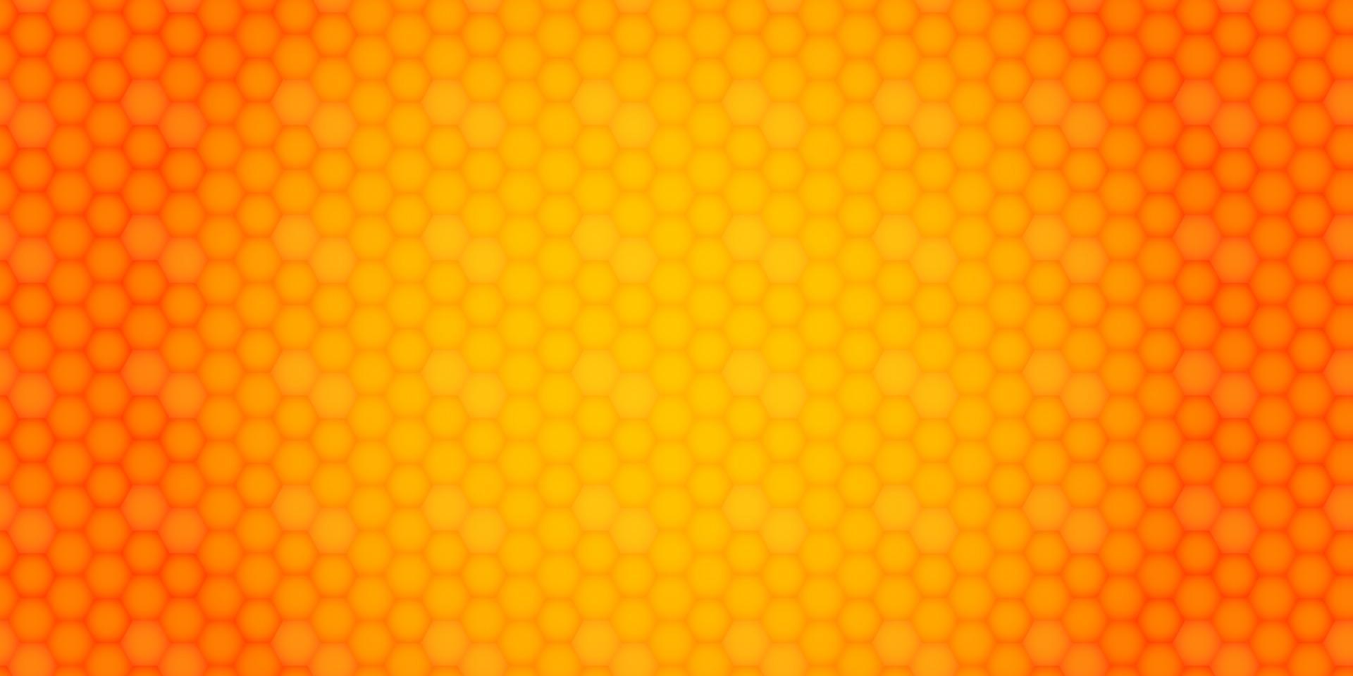 Shiny and stylish honeycomb background. Abstract geometric orange background for designs, cover works etc. vector