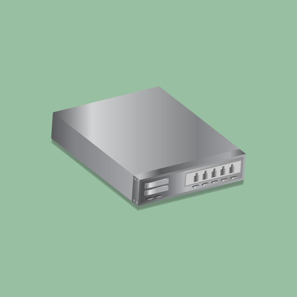 Vector creative design, Set-top box for connecting wireless cables.
