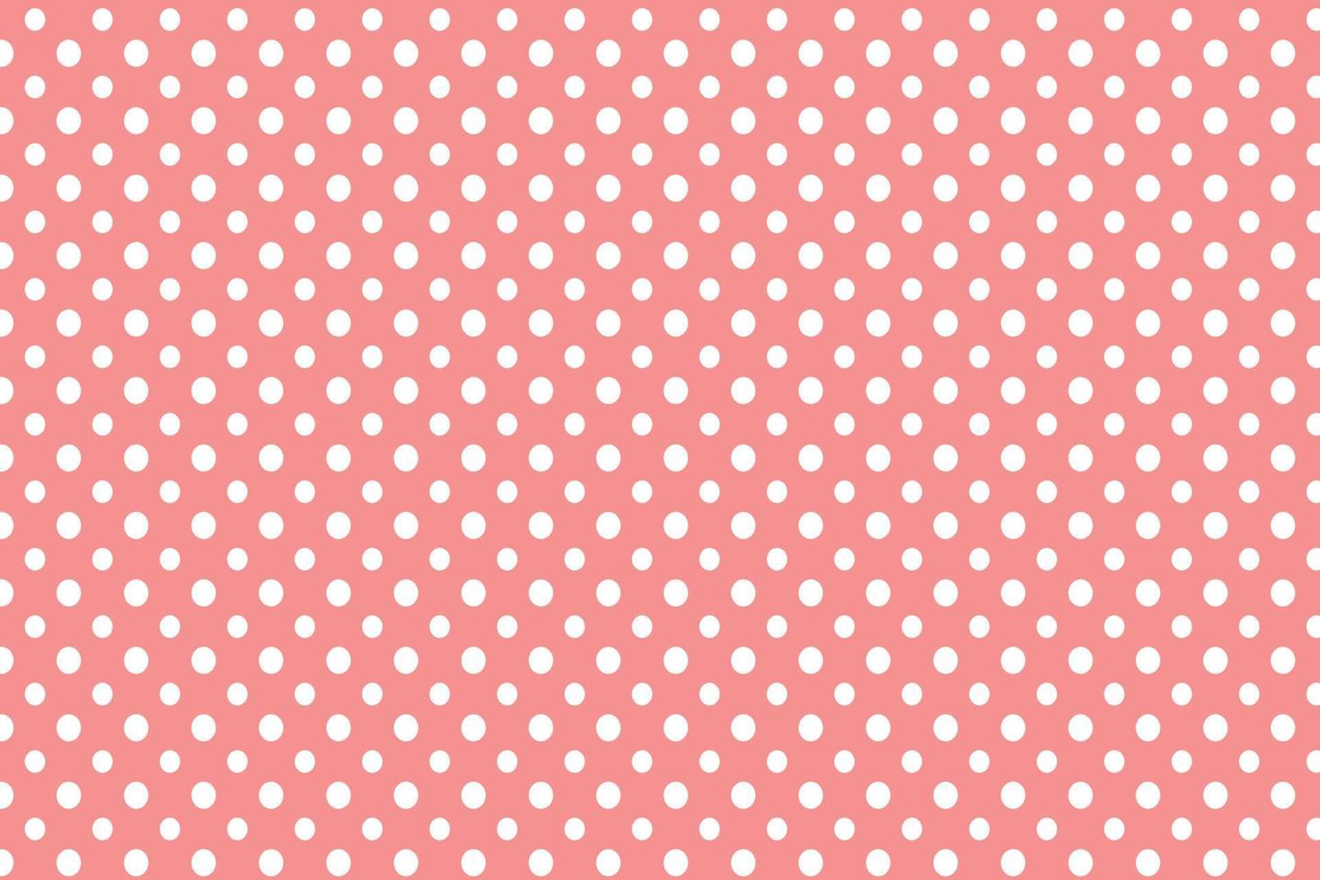 soft cute pink polka dots seamless pattern retro stylish vintage white background vector