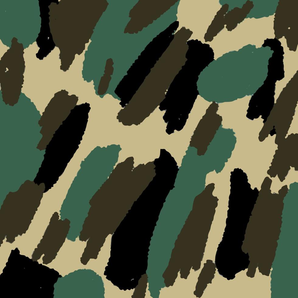 abstract camouflage pattern handrawn background vector