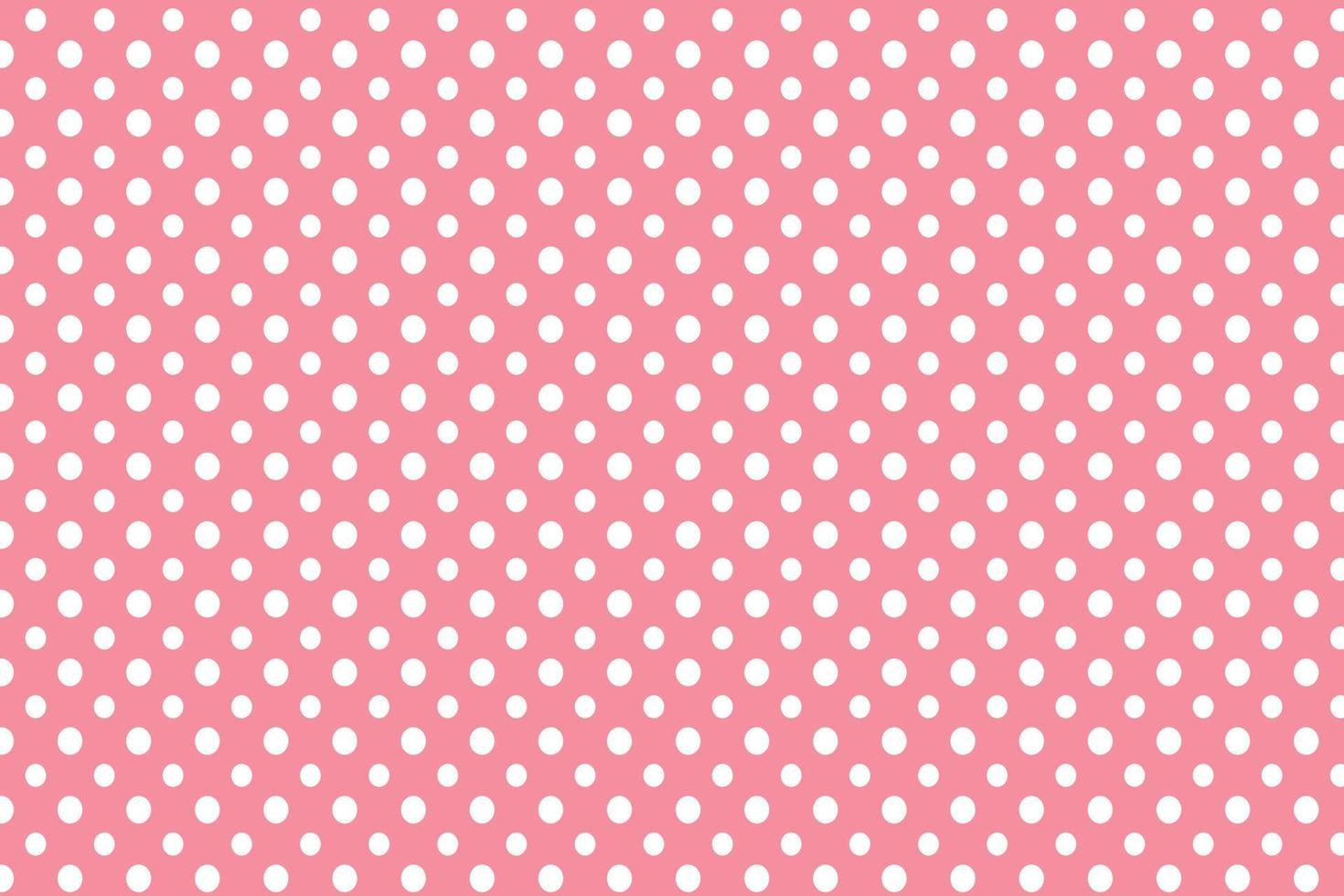 pretty cute girls pink polka dots seamless pattern retro stylish vintage white background vector