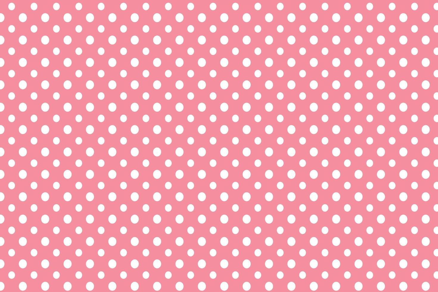 pretty cute girls pink polka dots seamless pattern retro stylish vintage white background vector