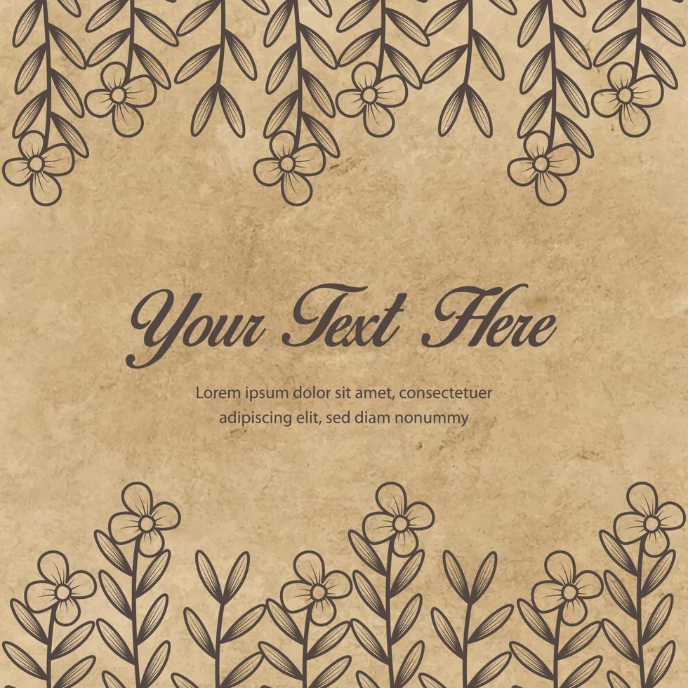 Floral Background Vector Design