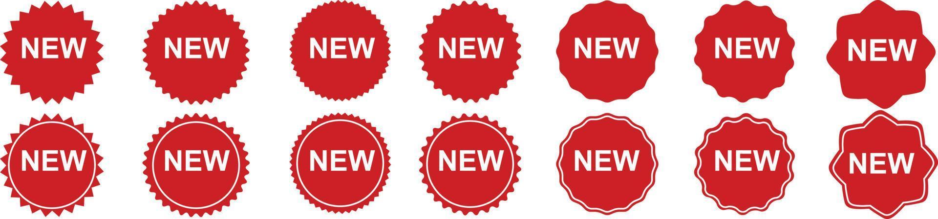 New badge set. New label sticker tag stamp vector