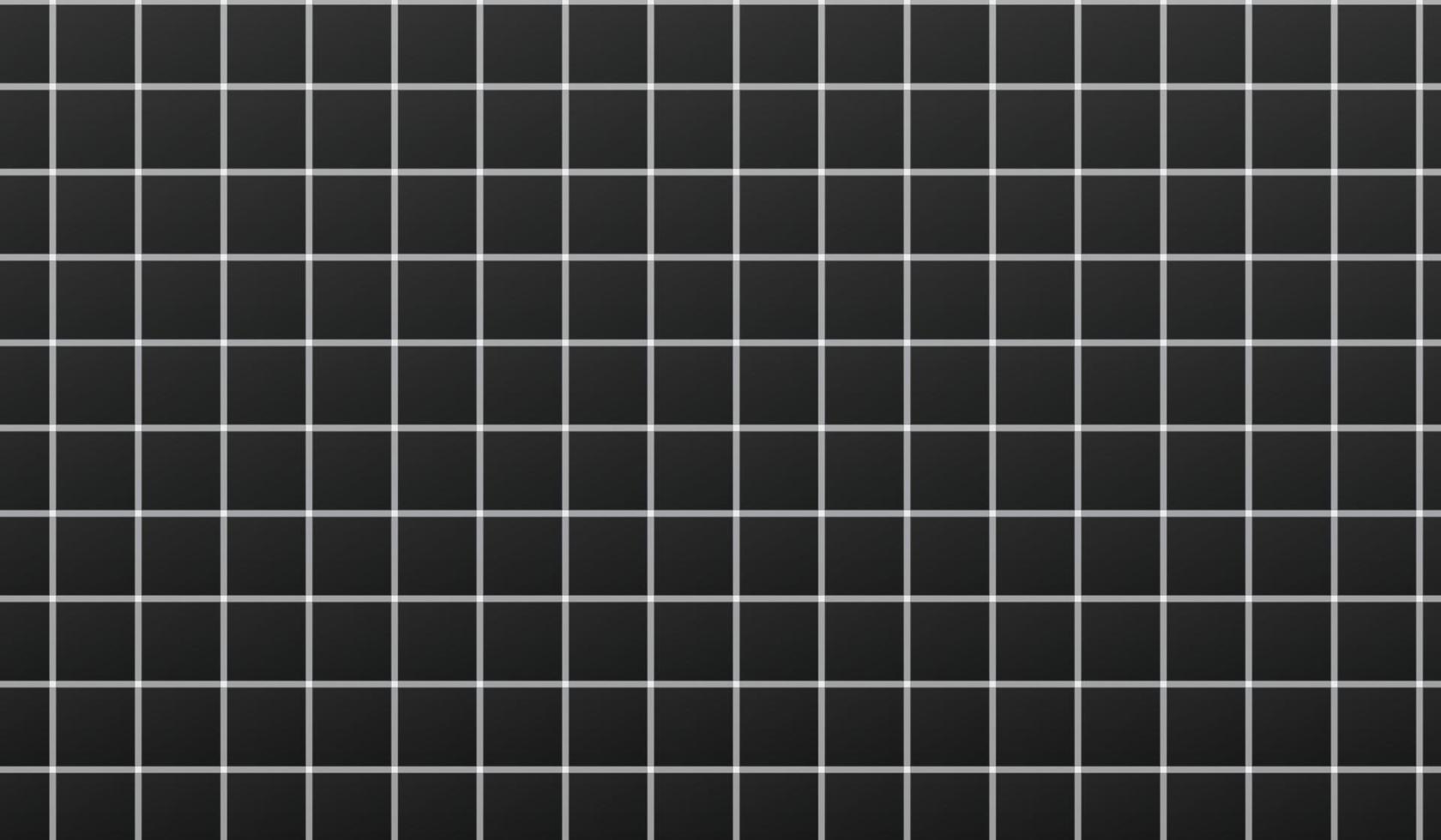 Black and white checked, square, plaid, lattice vector seamless pattern. Vertical and horizontal thin white brush stripes on black backdrop. Chequered monochrome geometrical background. Rough edges.